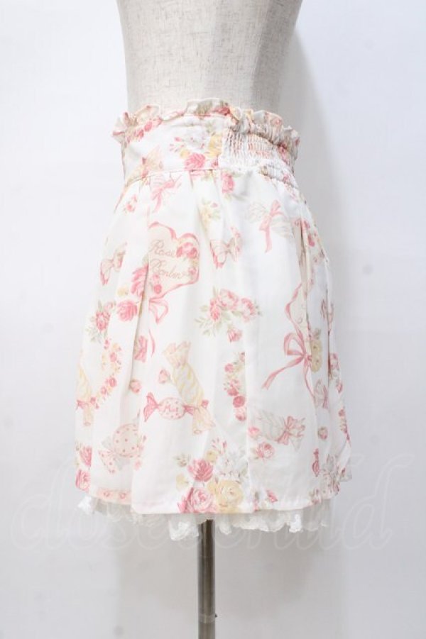 画像2: LIZ LISA / キャンデイ柄スカパン 0 オフ白 Y-25-08-07-044-LO-PA-SZ-ZT041 (2)