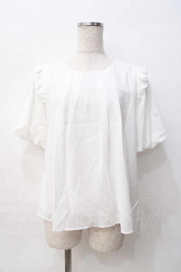 画像1: LIZ LISA / バルーン袖フレアトップス 0 白 Y-25-08-07-005-LO-BL-SZ-ZI (1)