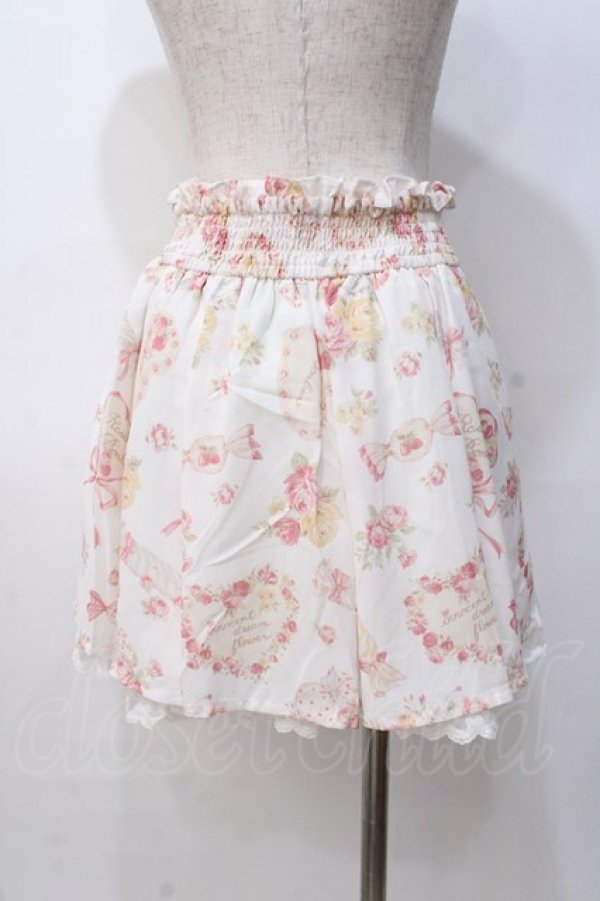 画像3: LIZ LISA / キャンデイ柄スカパン 0 オフ白 Y-25-08-07-044-LO-PA-SZ-ZT041 (3)