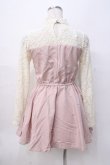 画像3: LIZ LISA / レース切替ビスチェワンピース 0 ピンク Y-25-08-07-010-LO-OP-SZ-ZH (3)