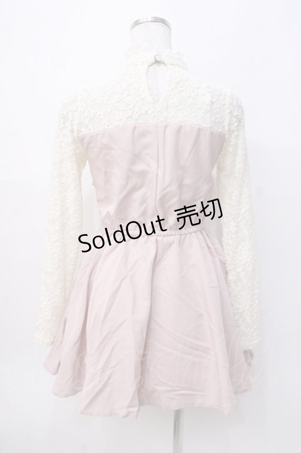 画像3: LIZ LISA / レース切替ビスチェワンピース 0 ピンク Y-25-08-07-010-LO-OP-SZ-ZH (3)