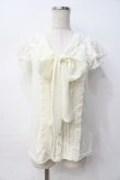 画像1: LIZ LISA / ボウタイブラウス風トップス 0 アイボリー Y-25-08-07-002-LO-TO-SZ-ZI (1)