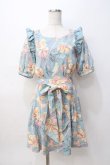 画像1: LIZ LISA / 水彩柄ワンピース 0 ブルー Y-25-08-07-014-LO-OP-SZ-ZI (1)