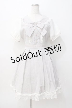 画像: LIZ LISA / セーラー衿ワンピース 0 グレー Y-25-08-07-016-LO-OP-SZ-ZY