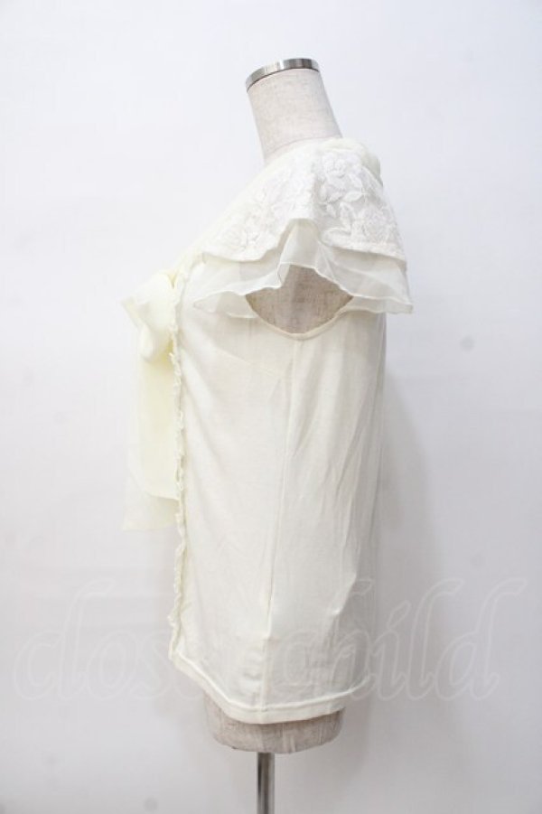 画像2: LIZ LISA / ボウタイブラウス風トップス 0 アイボリー Y-25-08-07-002-LO-TO-SZ-ZI (2)