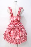 画像3: LIZ LISA / ギンガムエプロン風ワンピース 0 アカ Y-25-08-07-020-LO-OP-SZ-ZH (3)