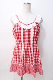 画像1: LIZ LISA / ギンガムミニワンピース 0 アカ Y-25-08-07-021-LO-OP-SZ-ZH (1)