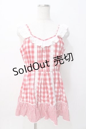 画像: LIZ LISA / ギンガムミニワンピース 0 アカ Y-25-08-07-021-LO-OP-SZ-ZH