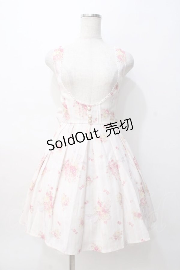 画像1: LIZ LISA / ブーケ柄ジャンスカ 0 ピンク Y-25-08-07-025-LO-OP-SZ-ZH (1)