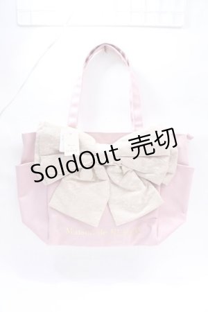 画像: Maison de FLEUR / ルミネ限定レースビッグリボントートMバッグ F ベージュ Y-25-08-08-001-LO-BG-SZ-ZY