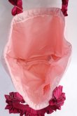 画像3: Maison de FLEUR / マットサテンフリルハンドルトートMバッグ F ピンク Y-25-08-08-004-LO-BG-SZ-ZY (3)