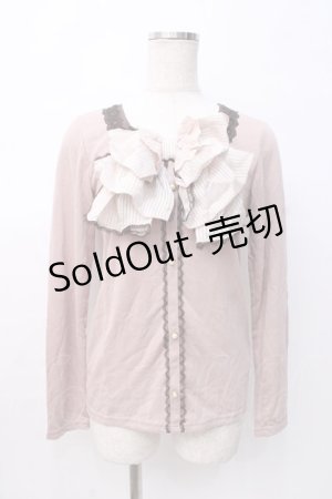 画像: axes femme / ビックリボンカットソー M アワピンク Y-25-08-08-042-AX-TO-SZ-ZI