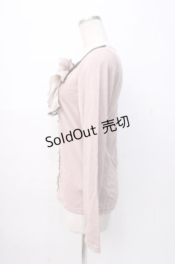 画像2: axes femme / ビックリボンカットソー M アワピンク Y-25-08-08-042-AX-TO-SZ-ZI (2)