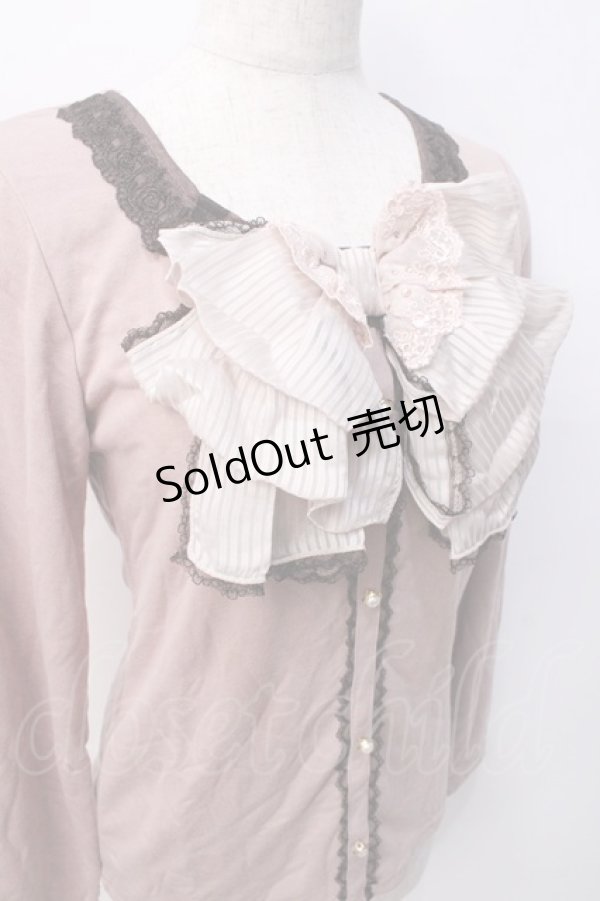 画像4: axes femme / ビックリボンカットソー M アワピンク Y-25-08-08-042-AX-TO-SZ-ZI (4)