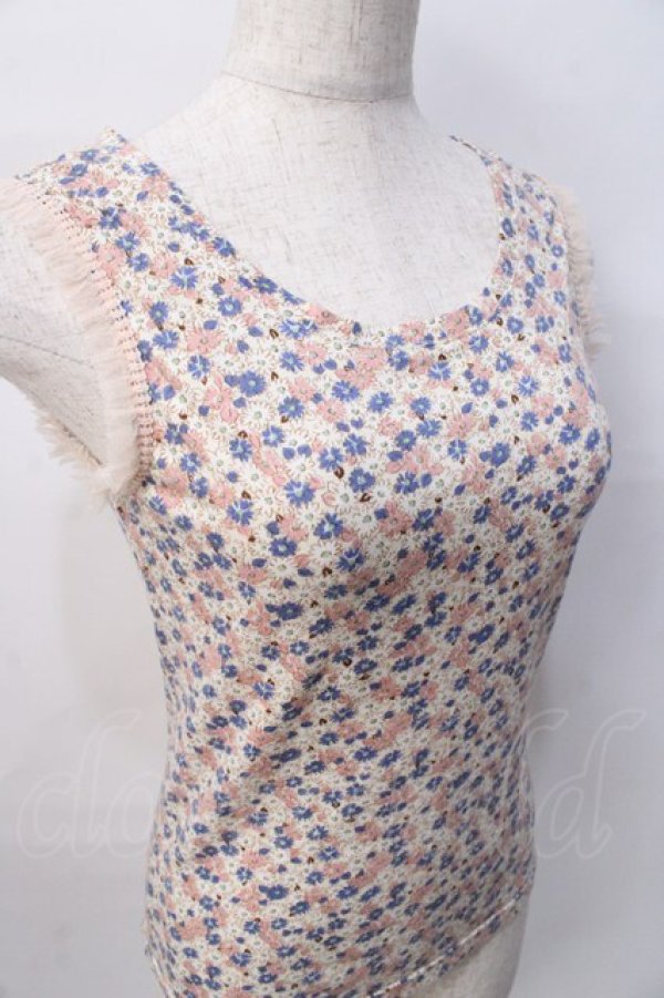 画像4: Emily Temple cute / フラワープリントタンクトップ M オフ白 Y-25-08-08-050-ET-TO-SZ-ZT102 (4)