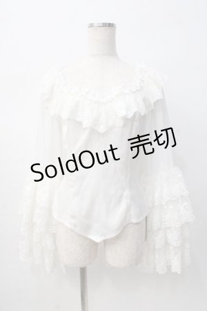 画像: Neo Ludwig / 姫袖オフショルブラウス   Y-25-08-08-062-EL-BL-SZ-ZY