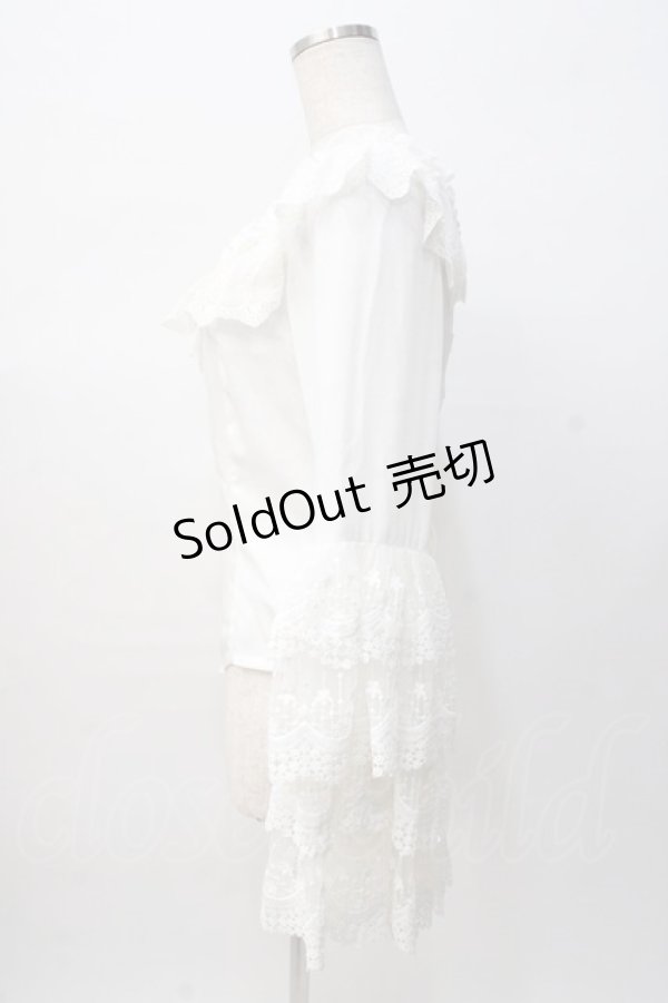 画像2: Neo Ludwig / 姫袖オフショルブラウス   Y-25-08-08-062-EL-BL-SZ-ZY (2)