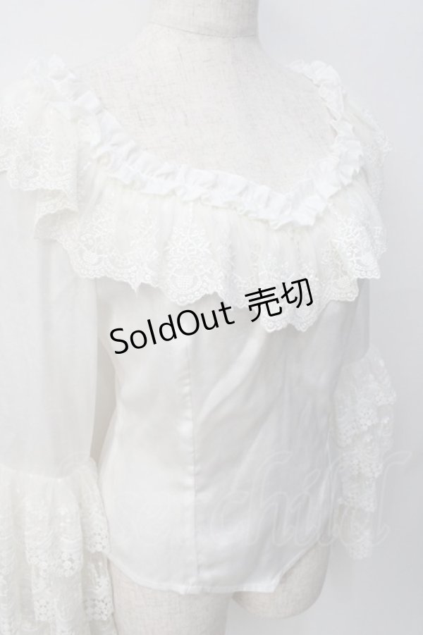 画像4: Neo Ludwig / 姫袖オフショルブラウス   Y-25-08-08-062-EL-BL-SZ-ZY (4)