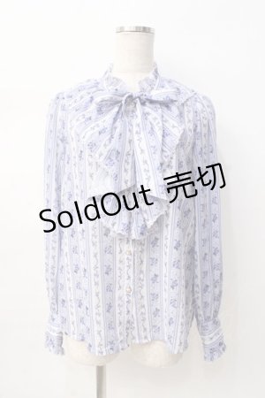 画像: axes femme kawaii / プチローズ柄ブラウス M ラベンダー Y-25-08-08-071-AX-TO-SZ-ZH