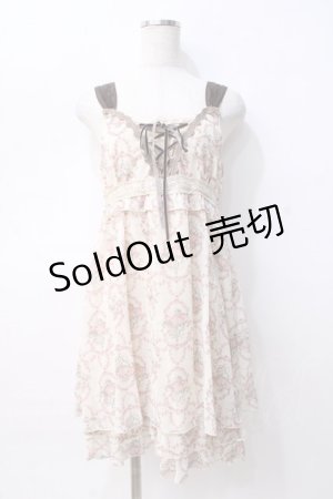画像: axes femme / ローズリースシフォンワンピース M 生成り Y-25-08-08-074-AX-OP-SZ-ZY