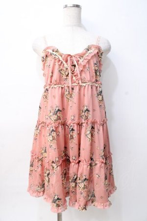 画像: axes femme / 薔薇ブーケワンピース M ピンク Y-25-08-08-076-AX-OP-SZ-ZY