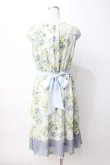 画像3: axes femme / 転写風ブーケ花柄ワンピース M サックス Y-25-08-08-078-AX-OP-SZ-ZI (3)