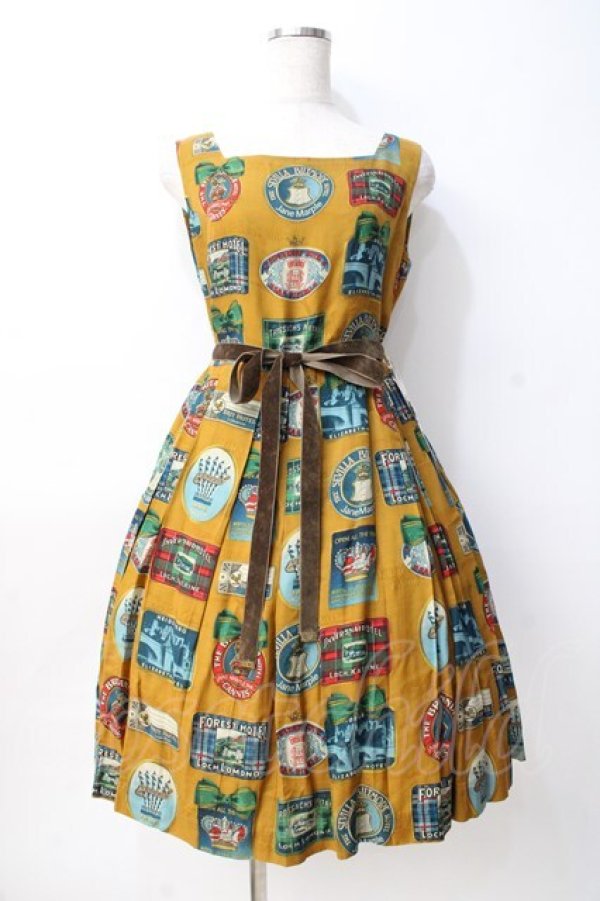 Jane Marple ドレス Jardin des Violettes Square Neck JSK by Jane Marple