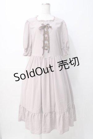 画像: m petit by misako / AMレースアップワンピース LL 中桃 Y-25-08-08-086-LO-OP-SZ-ZY