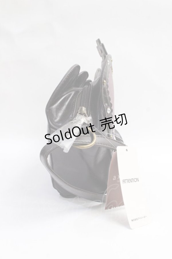 画像2: axes femme / クラウン型アンティークバッグ  ワイン Y-25-08-08-011-AX-BG-SZ-ZY (2)