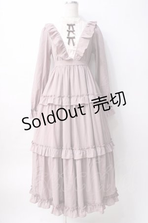 画像: axes femme kawaii / クラシカルフリルロングワンピ M ピンク Y-25-08-08-097-AX-OP-SZ-ZY