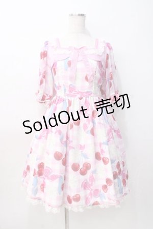 画像: Angelic Pretty / Sweet Cherry Margaretワンピース  ピンク Y-25-08-08-101-AP-OP-SZ-ZY