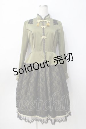 画像: Angelic Pretty / シノワズリワンピース  グリーン Y-25-08-08-102-AP-OP-AS-ZY