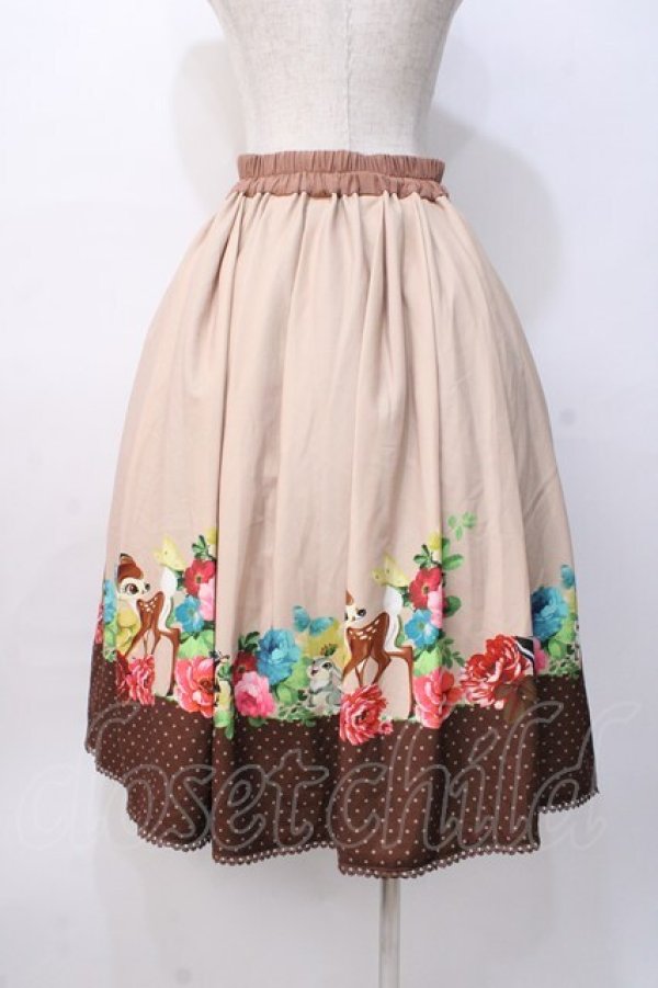 画像3: axes femme POETIQUE / ディズニー バンビ/スカート M ベージュ Y-25-08-08-115-AX-SK-SZ-ZT410 (3)