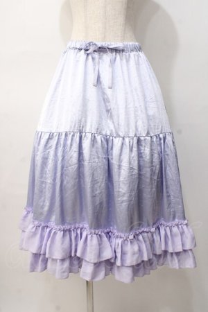 画像: axes femme kawaii / ミディフリルペチスカート M ラベンダー Y-25-08-08-119-AX-SK-SZ-ZY