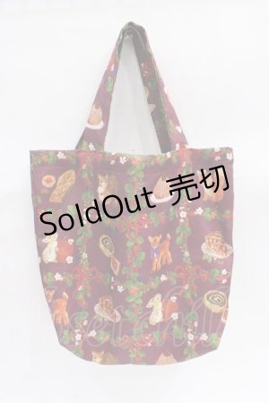 画像: axes femme kawaii / 森のケーキ屋さんトート  ワイン Y-25-08-08-017-AX-BG-SZ-ZY