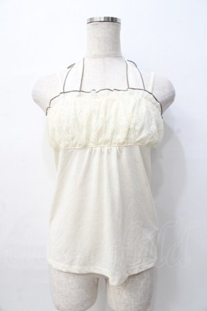 画像: axes femme / シフォンホルターキャミ M 生成り Y-25-08-08-029-AX-TO-SZ-ZY