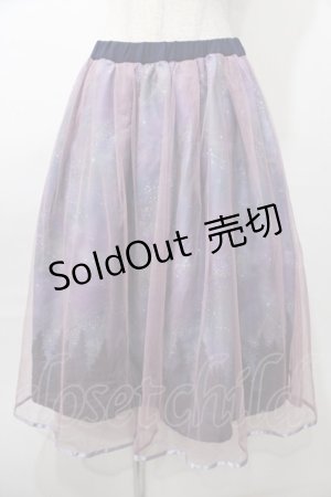 画像: axes femme POETIQUE / ミルキーウェイフレアスカート M ピンク Y-25-08-11-068-AX-SK-SZ-ZY