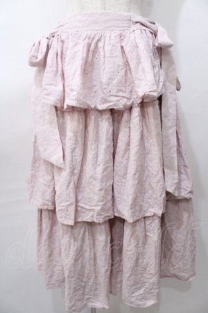 画像: axes femme kawaii / コットンレーススカート  ピンク Y-25-08-11-080-AX-SK-SZ-ZY