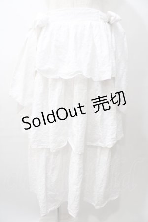 画像: axes femme kawaii / コットンレーススカート  白 Y-25-08-11-081-AX-SK-SZ-ZY