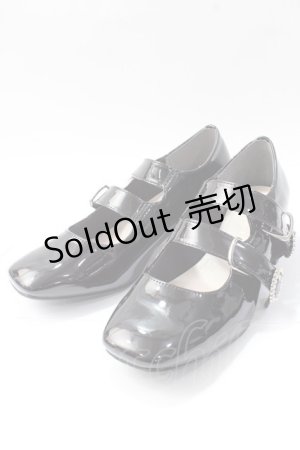 画像: axes femme POETIQUE / ビジューバックルパンプス M 黒 Y-25-08-11-009-AX-SH-SZ-ZY