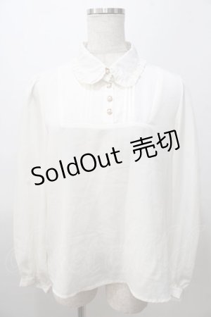 画像: axes femme POETIQUE / フリルカラーブラウス M 生成り Y-25-08-11-020-AX-BL-SZ-ZY