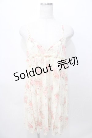 画像: LIZ LISA / 花柄プリーツキャミミニワンピ 0 生成り Y-25-08-13-060-LO-OP-SZ-ZI