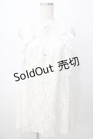 画像: LIZ LISA / Aラインレースワンピース  生成り Y-25-08-13-069-LO-OP-SZ-ZH
