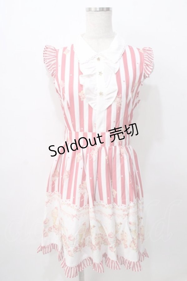 画像1: LIZ LISA / アイスクリーム柄ワンピース 0 アカ Y-25-08-13-076-LO-OP-SZ-ZT007 (1)