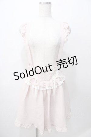 画像: LIZ LISA / レースアップ吊りスカート 0 ピンク Y-25-08-13-081-LO-SK-SZ-ZY