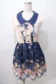 画像1: LIZ LISA / 眠り姫花柄ワンピース 0 紺 Y-25-08-13-088-LO-OP-SZ-ZY (1)