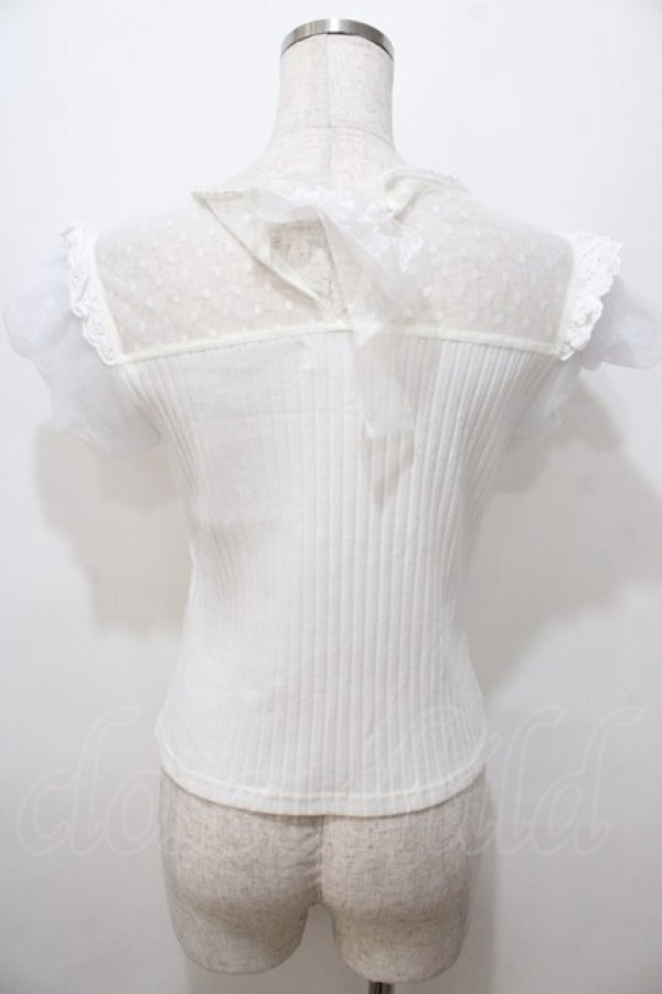 画像2: LIZ LISA / ハートヨクリブ刺繍トップス 0 白 Y-25-08-13-011-LO-TO-SZ-ZY (2)