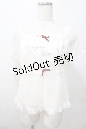 画像: LIZ LISA / ドットチュール重ねトップス 0 オフ白 Y-25-08-13-013-LO-TO-SZ-ZH