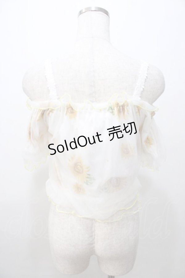 画像2: LIZ LISA / ひまわりブラウジングトップス 0 ホワイト Y-25-08-13-002-LO-TO-SZ-ZI (2)