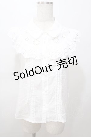 画像: LIZ LISA / ひまわりブラウス 0 白 Y-25-08-13-025-LO-BL-SZ-ZI